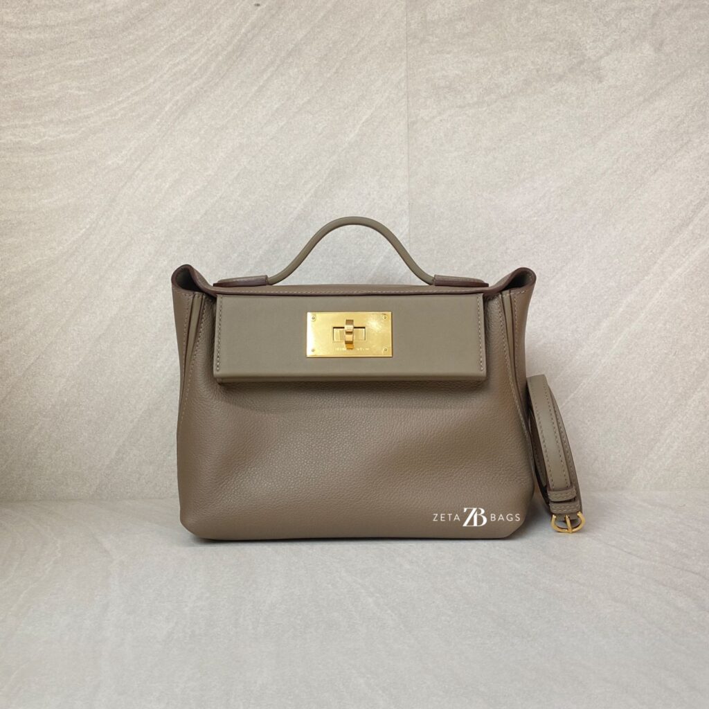 Hermes 24/24 - 21 Veau Swift Etoupe GHW