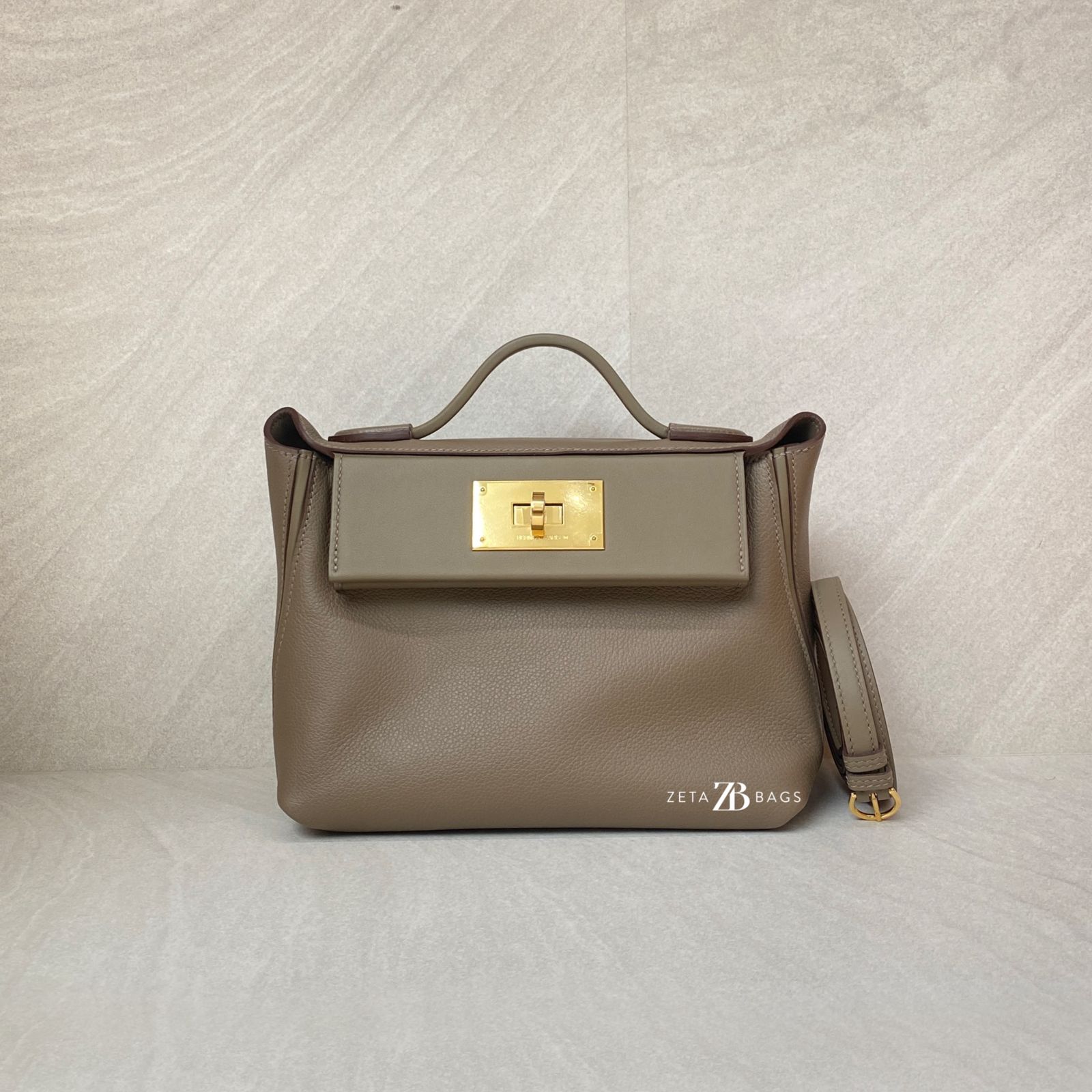 Hermes 24/24 – 21 Veau Swift Etoupe GHW