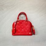 Louis Vuitton Alma BB Red Monogram Vernis GHW
