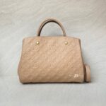 Louis Vuitton Montaigne MM Monogram Empreinte Dune GHW