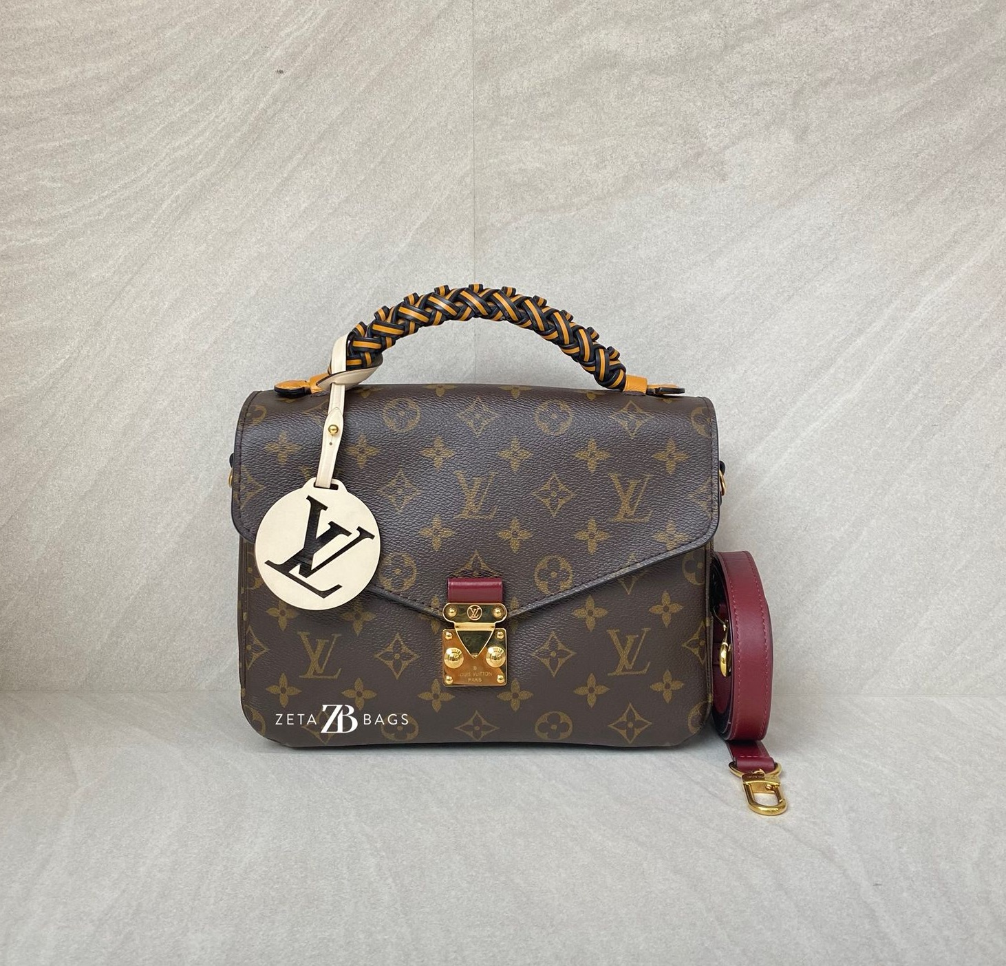 Louis Vuitton Metis MM Braided Monogram Saffran GHW