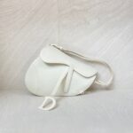 Dior Saddle Medium Leather All White Matte