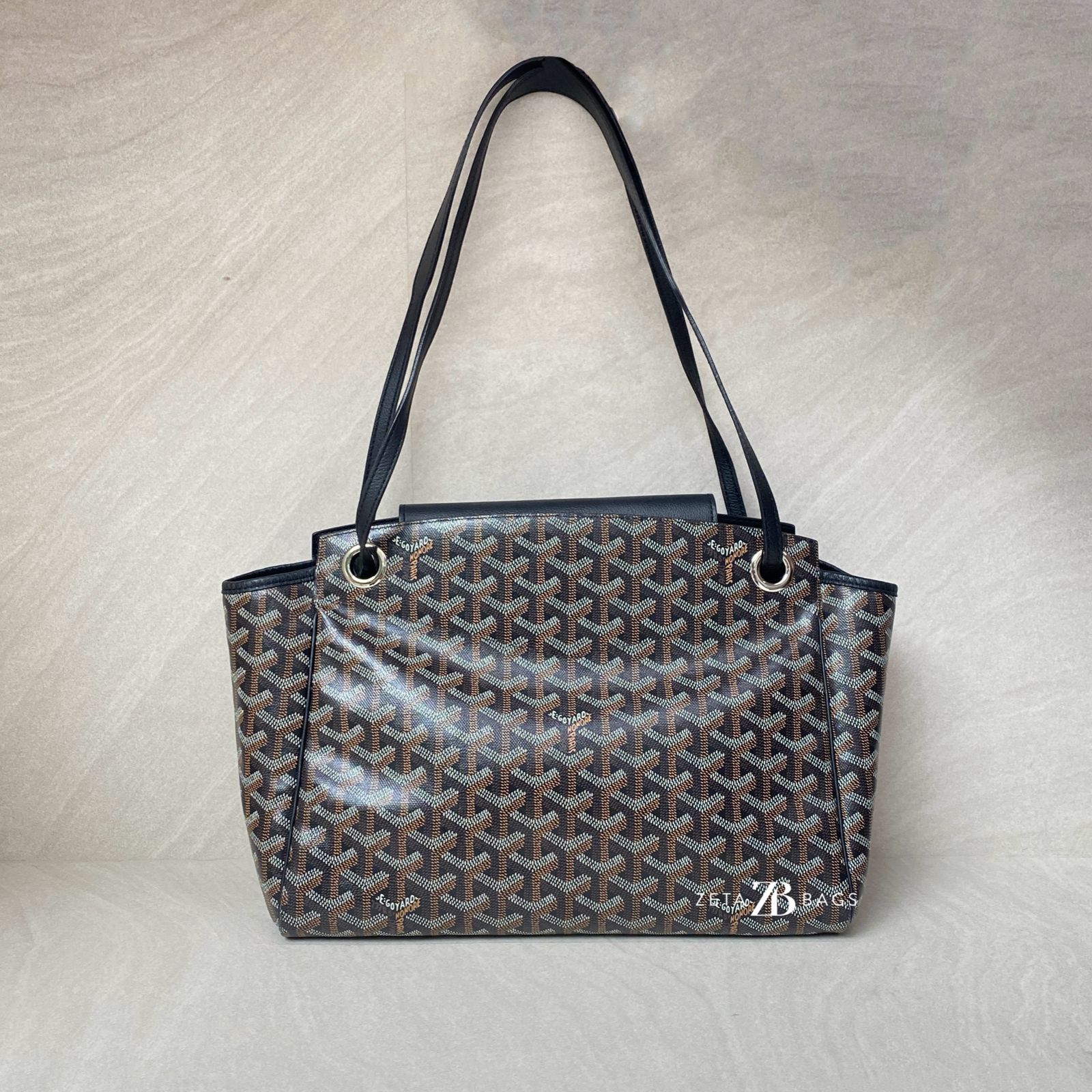 Goyard Routte Souple Bag Goyardine Noir