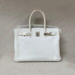 Hermes Birkin 30 Epsom Retourne Blanc PHW