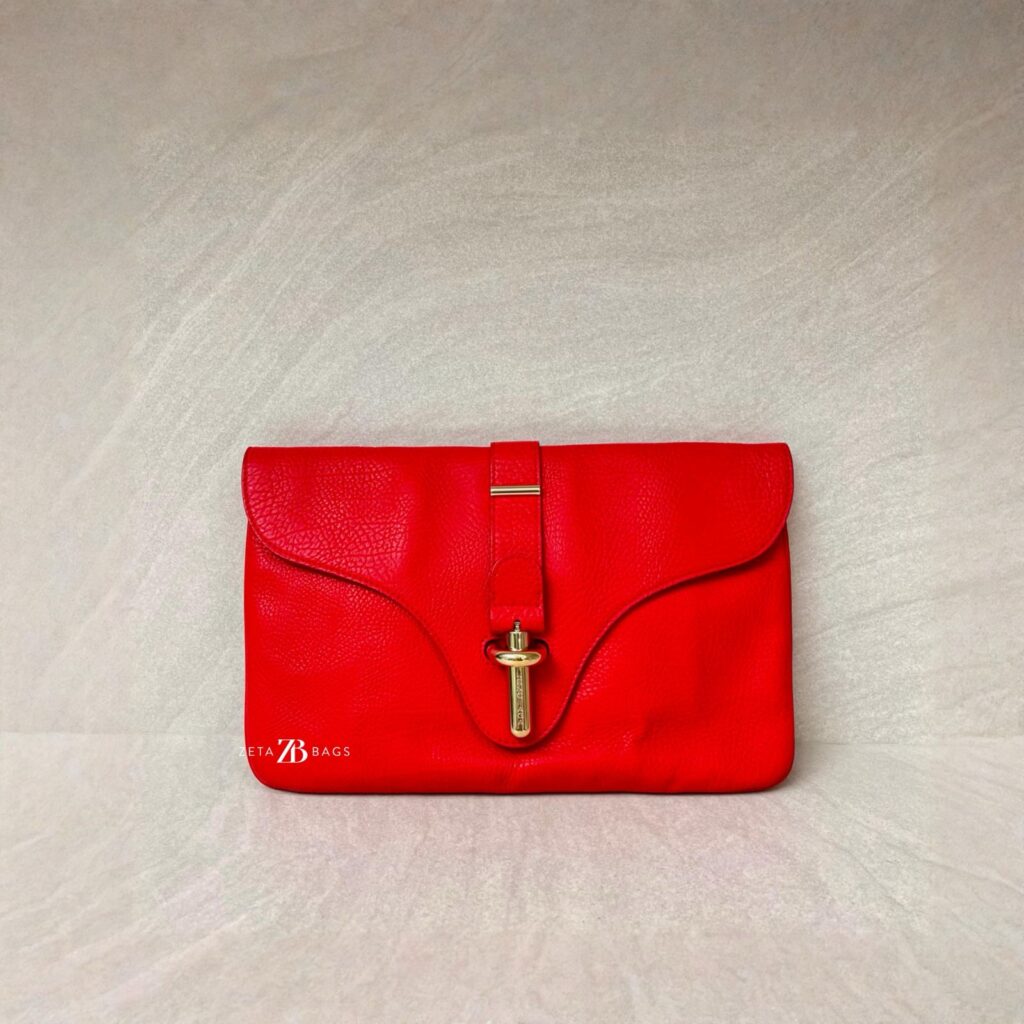 Balenciaga Tube Clutch Red GHW