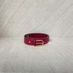 Louis Vuitton Ceintur Belt Monogram Empreinte Red GHW