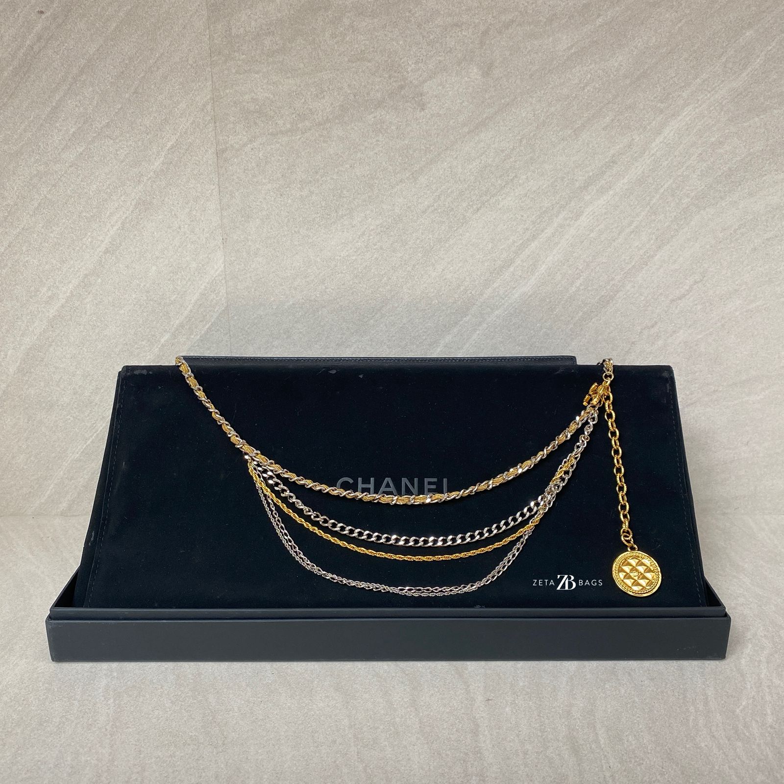 Chanel Belt Gold Silver