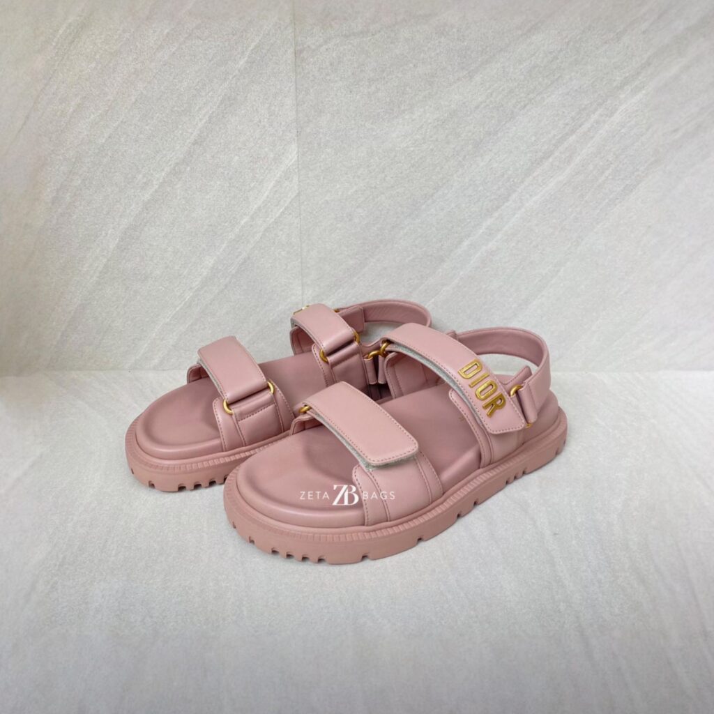 Dior Dioract Sandal Rose Nude GHW