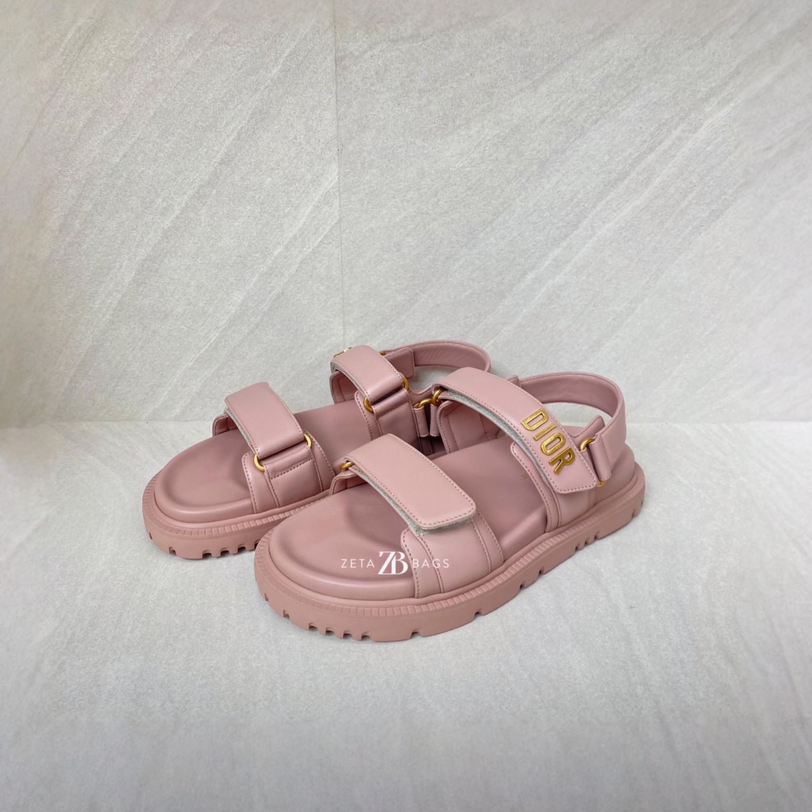 Dior Dioract Sandal Rose Nude GHW