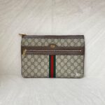 Gucci Ophidia Clutch GG Supreme Brown GHW
