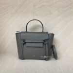 Celine Nano Belt Bag Grained Calfskin Dark Grey GHW
