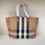 Burberry Tote Bag Taupe Brown