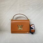 Louis Vuitton Twist MM Epi Caramel Gold GHW