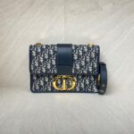 Dior Montaigne 30 Canvas Blue Oblique