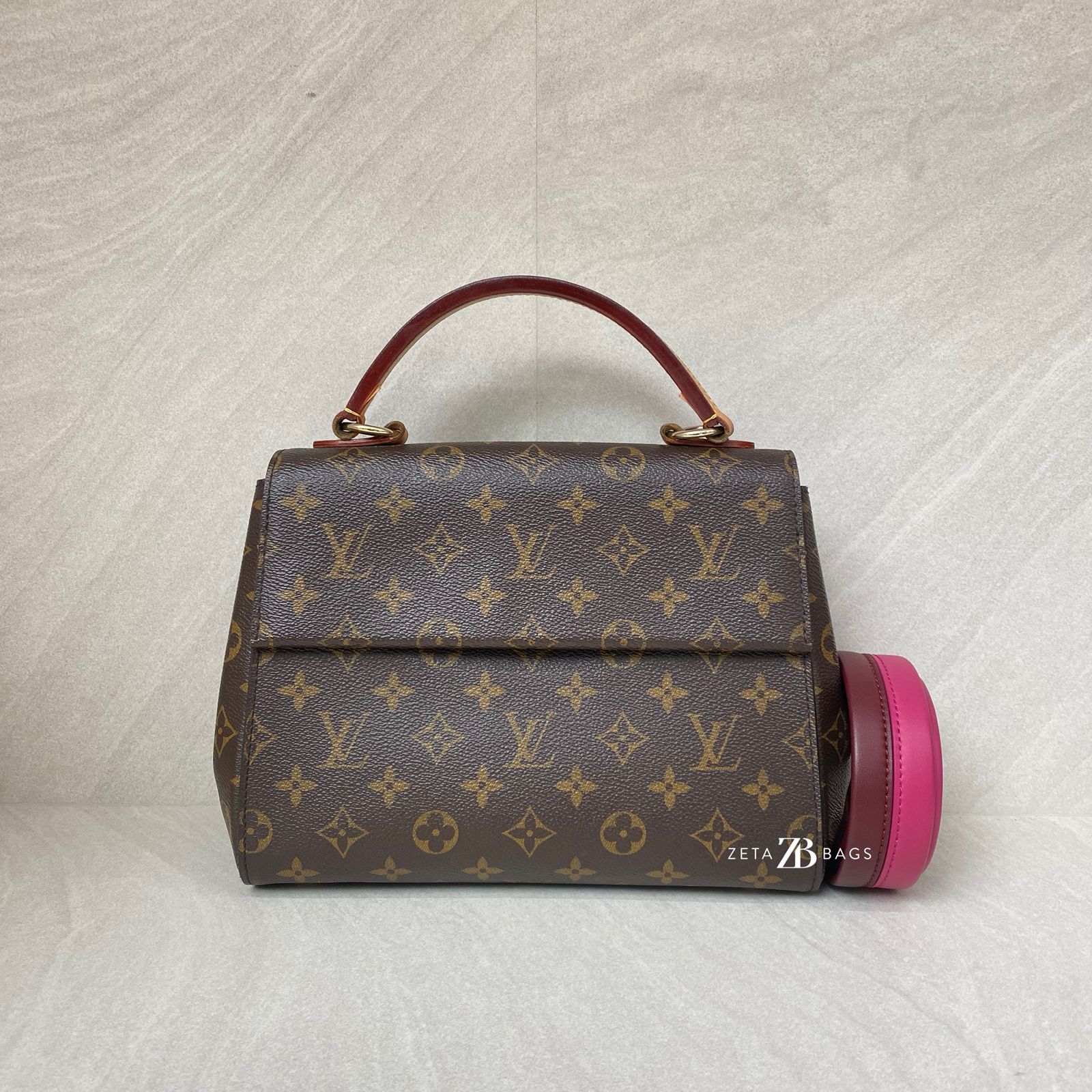 Louis Vuitton Cluny BB Monogram Bordeaux Fuchsia GHW