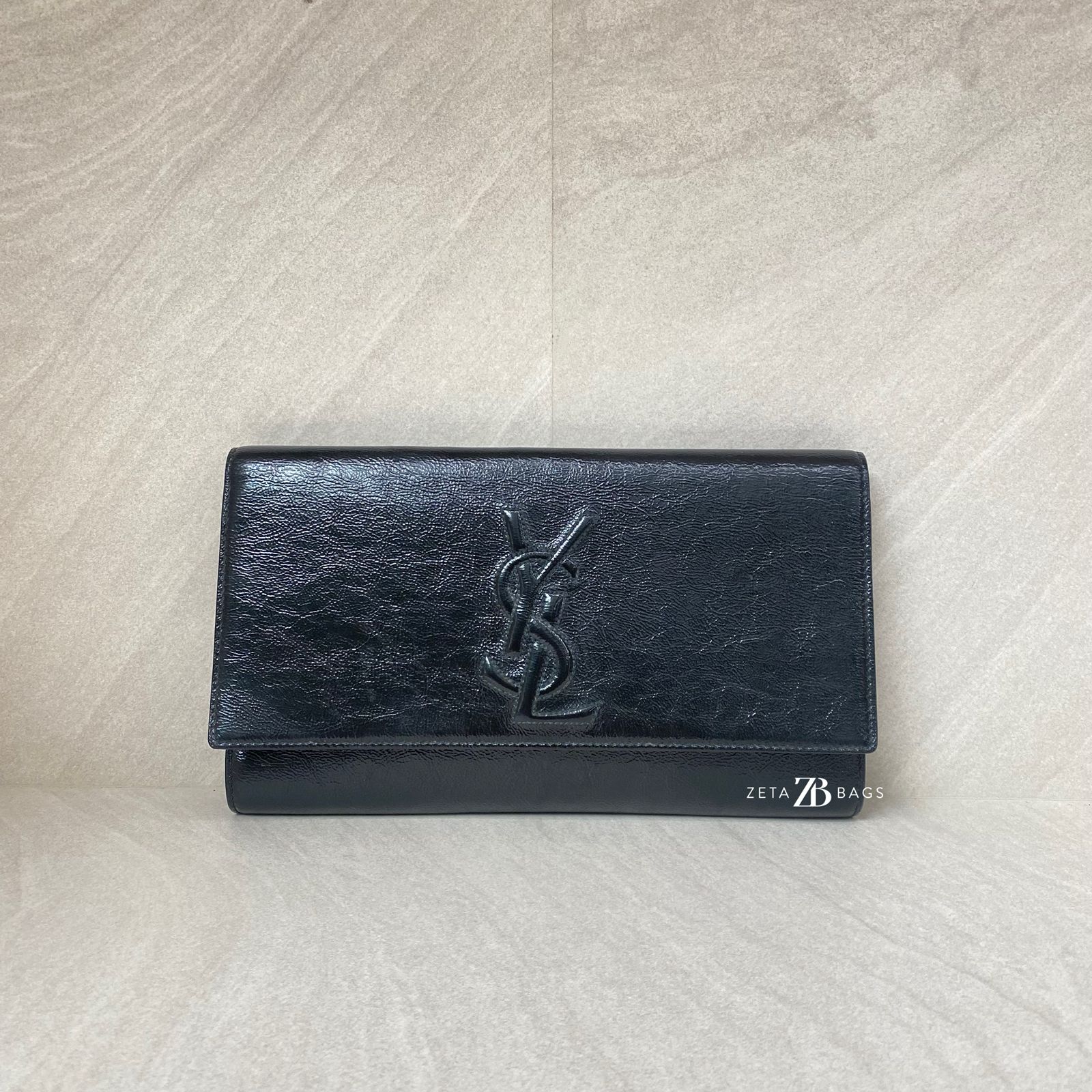 Saint Laurent Belle De Jour Patent Black