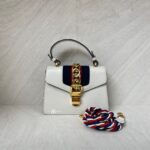 Gucci Sylvie Mini Leather White GHW