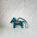 Hermes Rodeo Charm Vert Gold