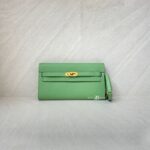 Hermes Kelly To Go Epsom Vert Criquet Blue Brume GHW