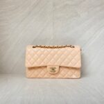 Chanel Medium Classic D Flap Caviar Soft Peach GHW