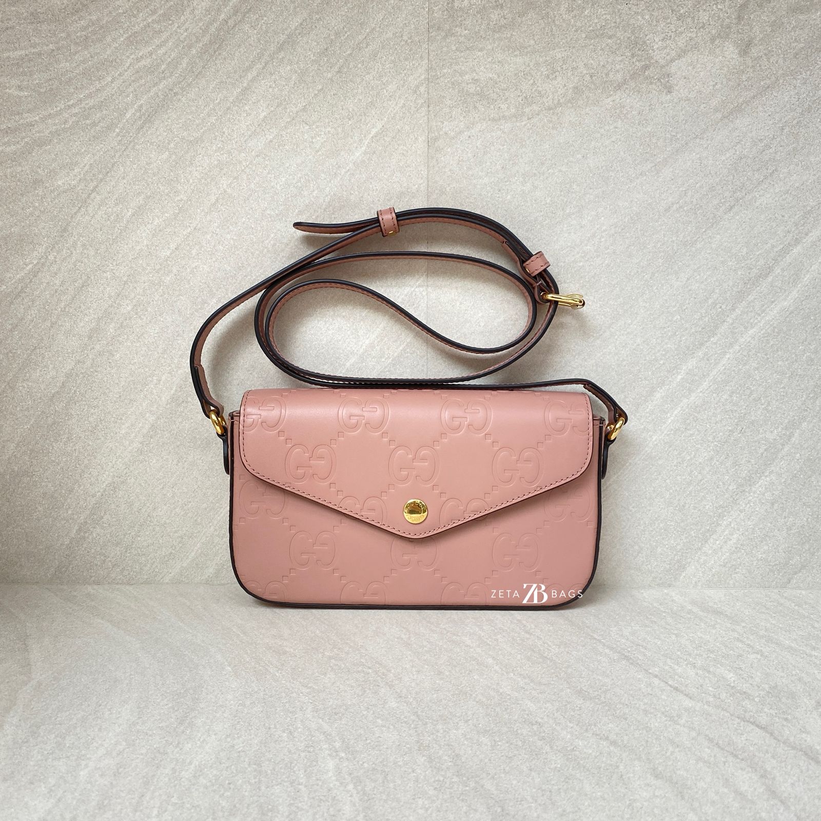 Gucci Super Mini Shoulder Jumbo GG Pink