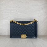 Chanel Boy 28 Caviar Black GHW