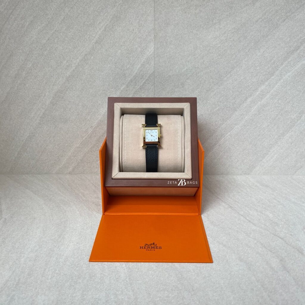 Hermes H-Hour Small Epsom Black GHW