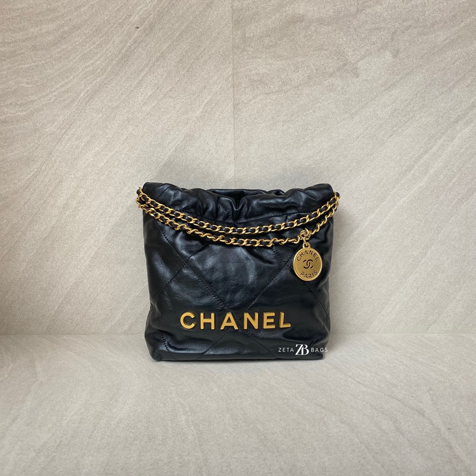 Chanel C22 Mini Lambskin Black GHW