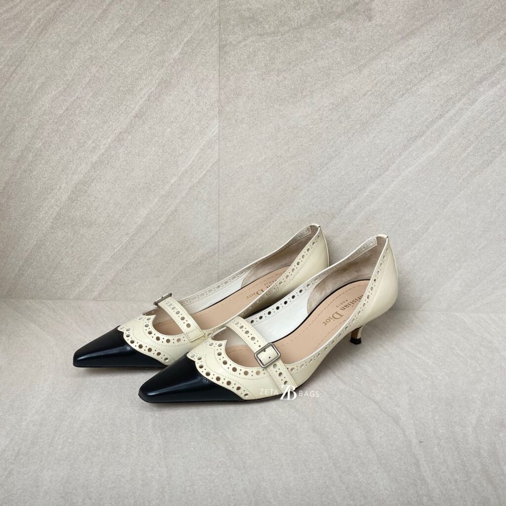 Dior Spectadior Heels Calfskin Black Off White