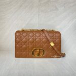 Dior Caro Medium Macrocannage Lambskin Caramel GHW