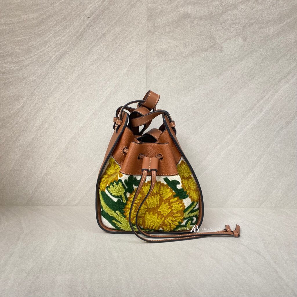 Loewe Hammock Mini Embroidered Tan