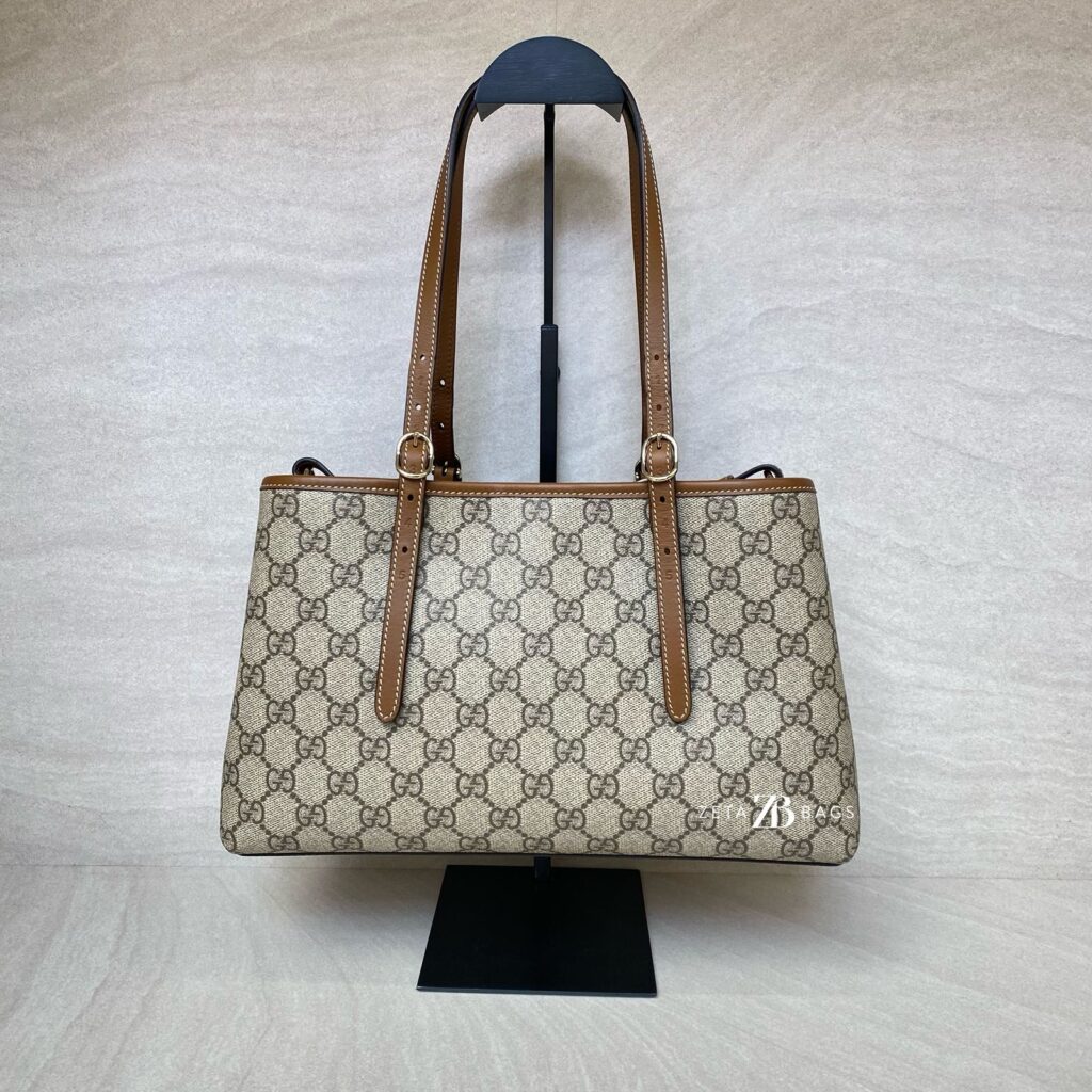 Gucci GG Emblem Medium Tote GG Supreme GHW