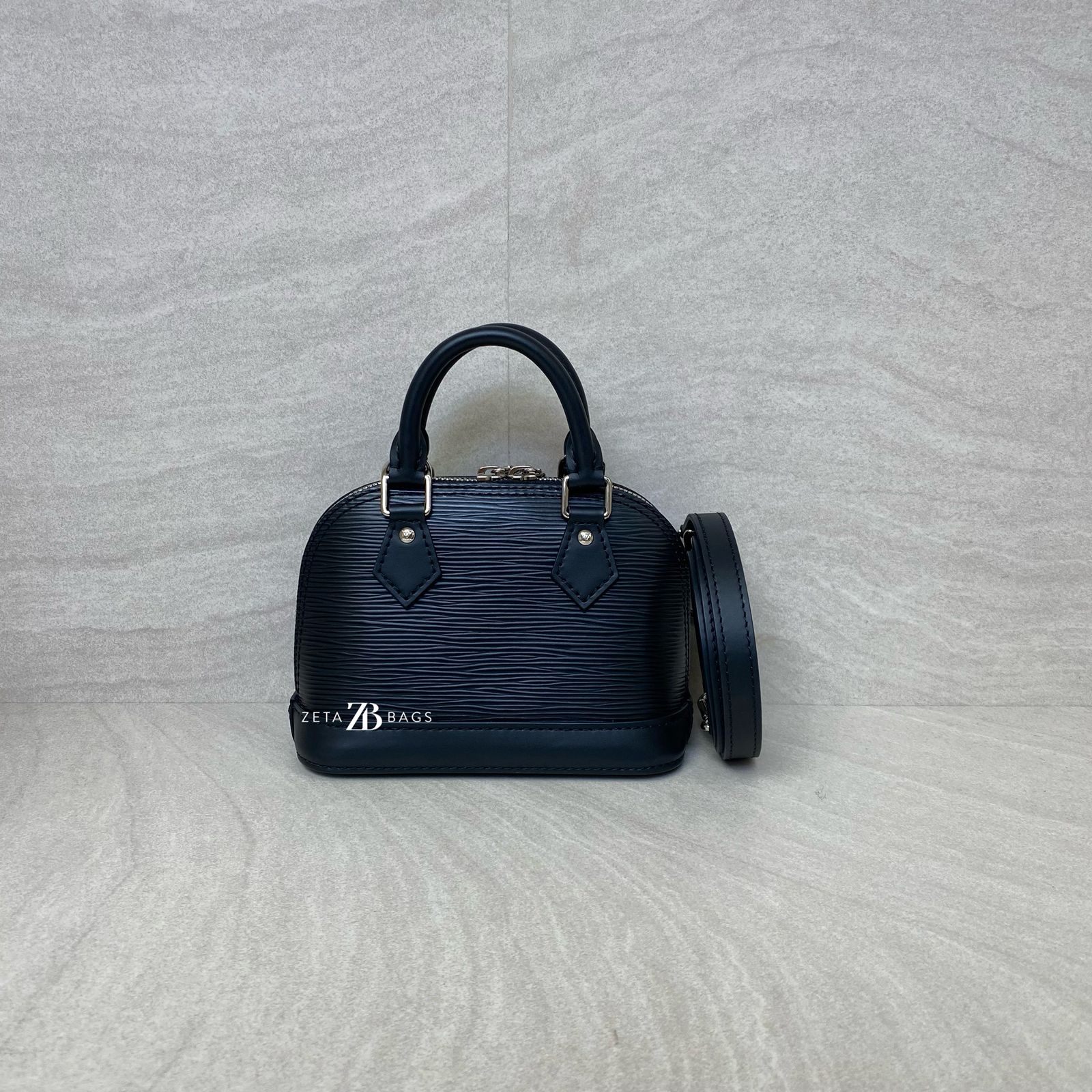 Louis Vuitton Nano Alma Epi Leather Noir SHW