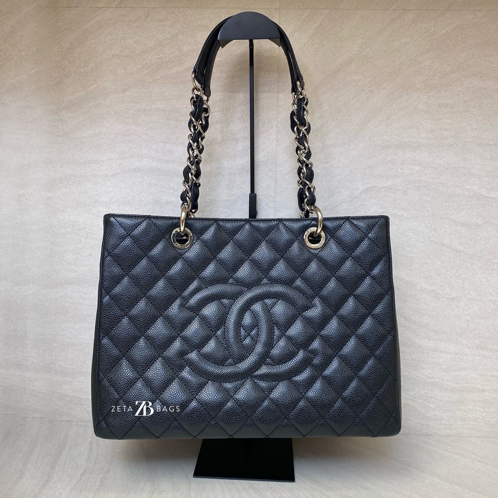 Chanel GST Caviar Black SHW