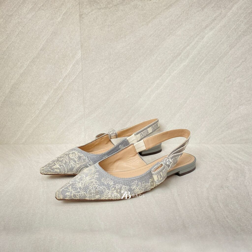 Dior Jadior Flat Toile De Jouy Offwhite Grey