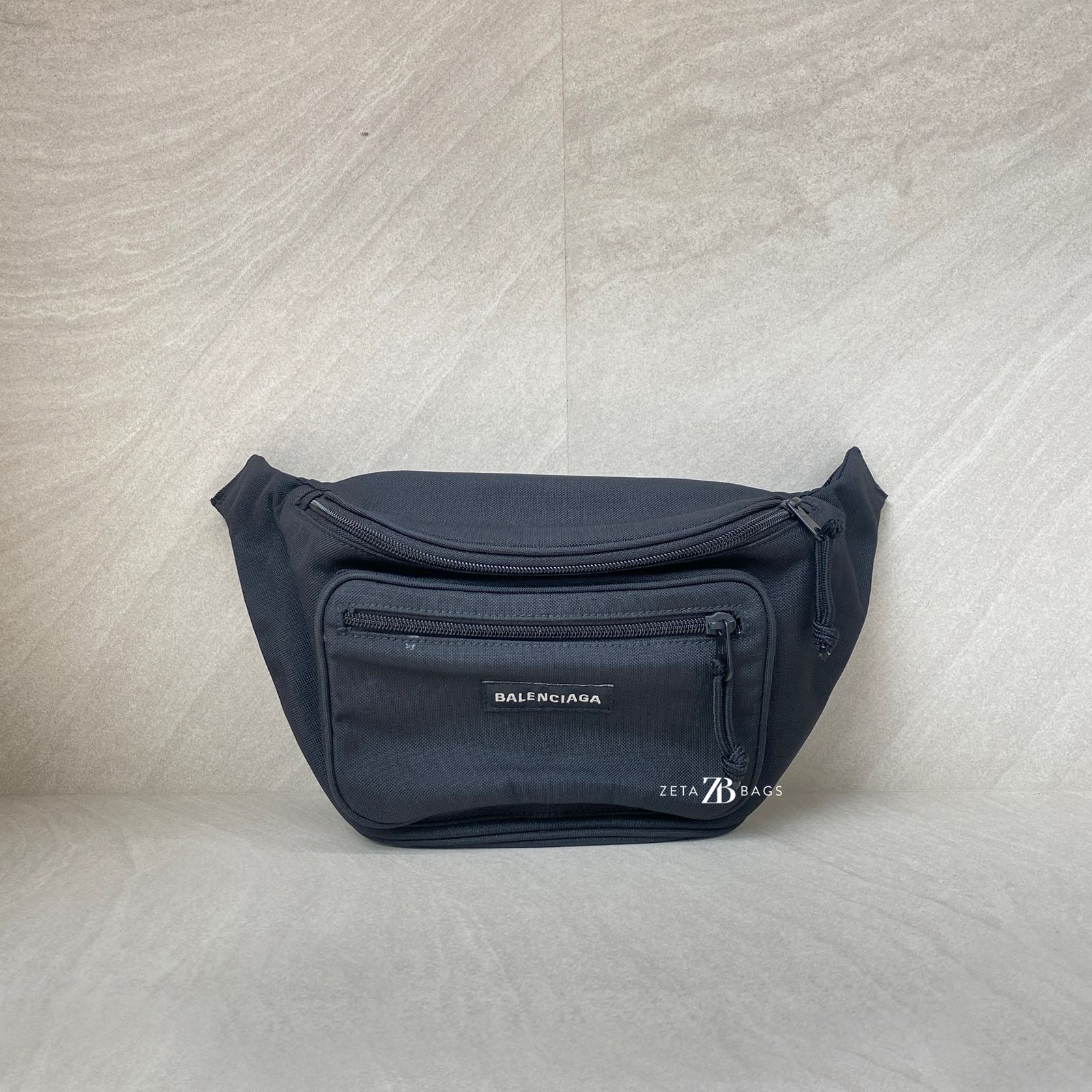Balenciaga Bumbag Explorer Canvas All Black