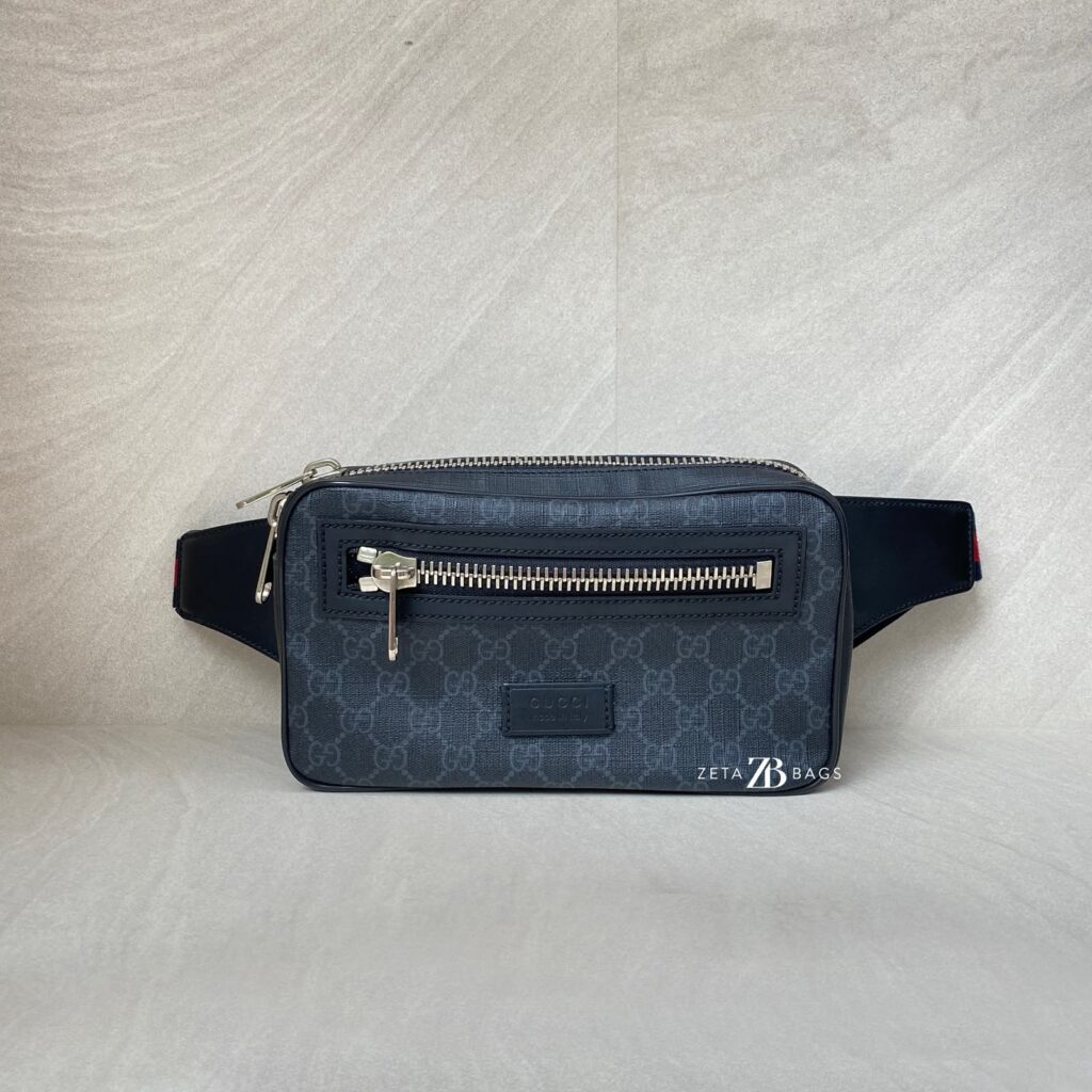 Gucci Belt Bag GG Supreme Black Grey SHW