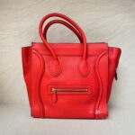 Celine Mini Luggage Grained Red Coquelicot GHW
