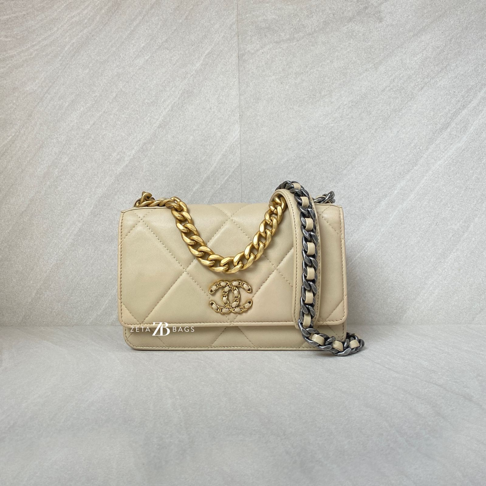 Chanel C19 WOC Lambskin Nude GHW