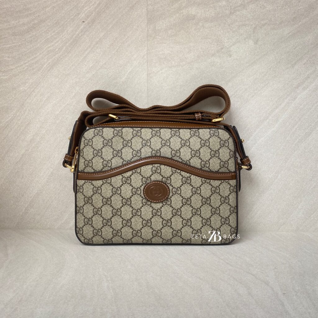 Gucci Messenger Interlocking GG Supreme Brown GHW