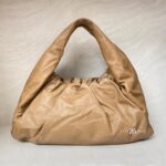 Bottega Veneta The Shoulder Pouch Bag Camel Leather