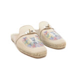 Hermes Feria Espadrilles White Eraser/Multicolor PHW