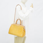 Louis Vuitton Brea MM Vernis Yellow GHW