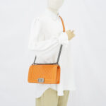 Chanel Boy 25 Lambskin Orange RHW