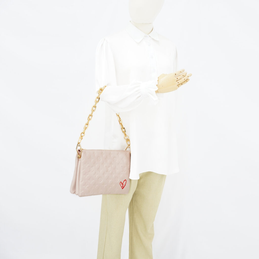 Louis Vuitton Coussin PM Fall In Love Embossed Lambskin Pink GHW