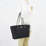 Chanel Shopping Tote Bag Cavier Black GHW