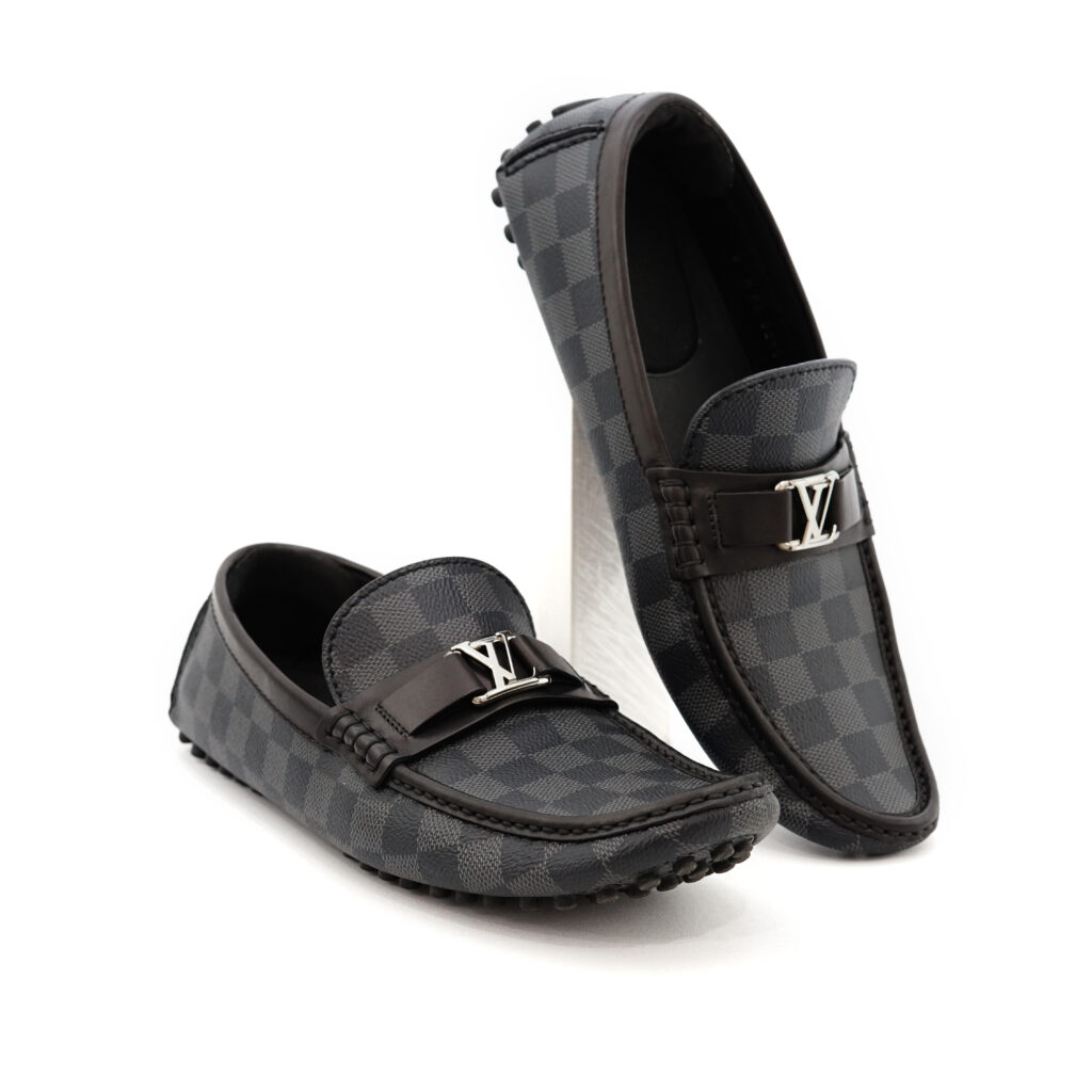 Louis Vuitton Hockenheim Moccasin Damier Graphite Black SHW