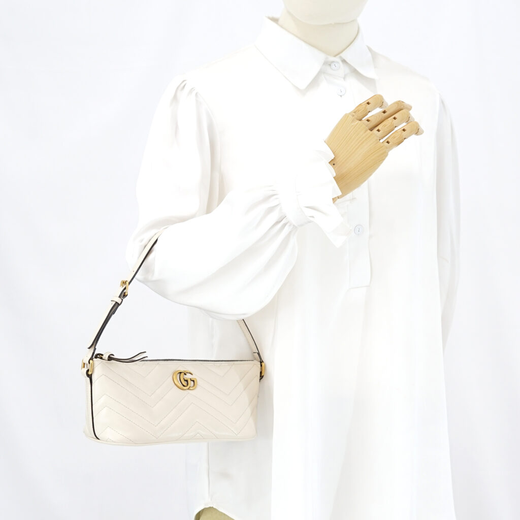Gucci Marmont Shoulder White