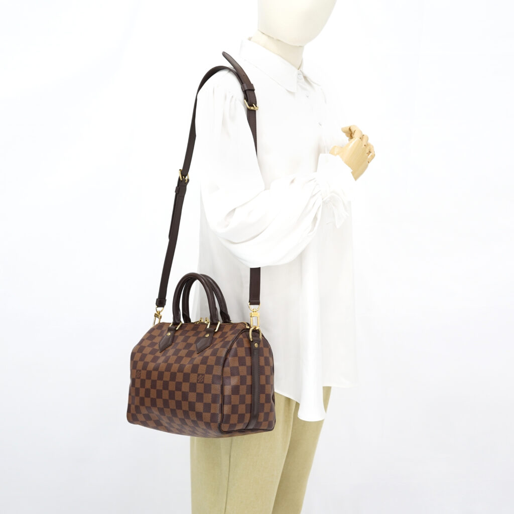 Louis Vuitton Speedy Bandou 25 Damier Ebene GHW