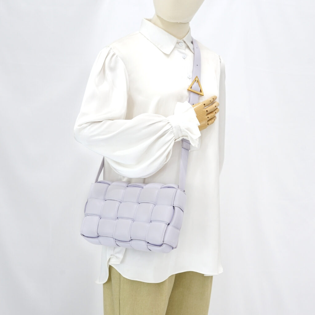 Bottega Veneta Padded Cassette Lilac GHW